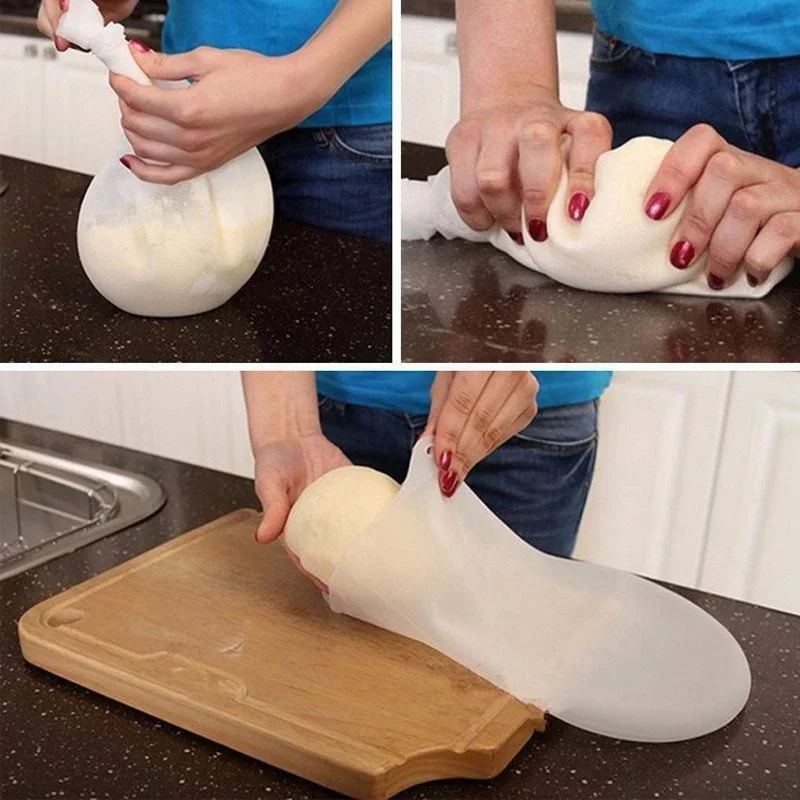 Food Grade Silicone Dough Kneading Bag Flour Mixer For Bread Pastry Pizza dough kneading bag