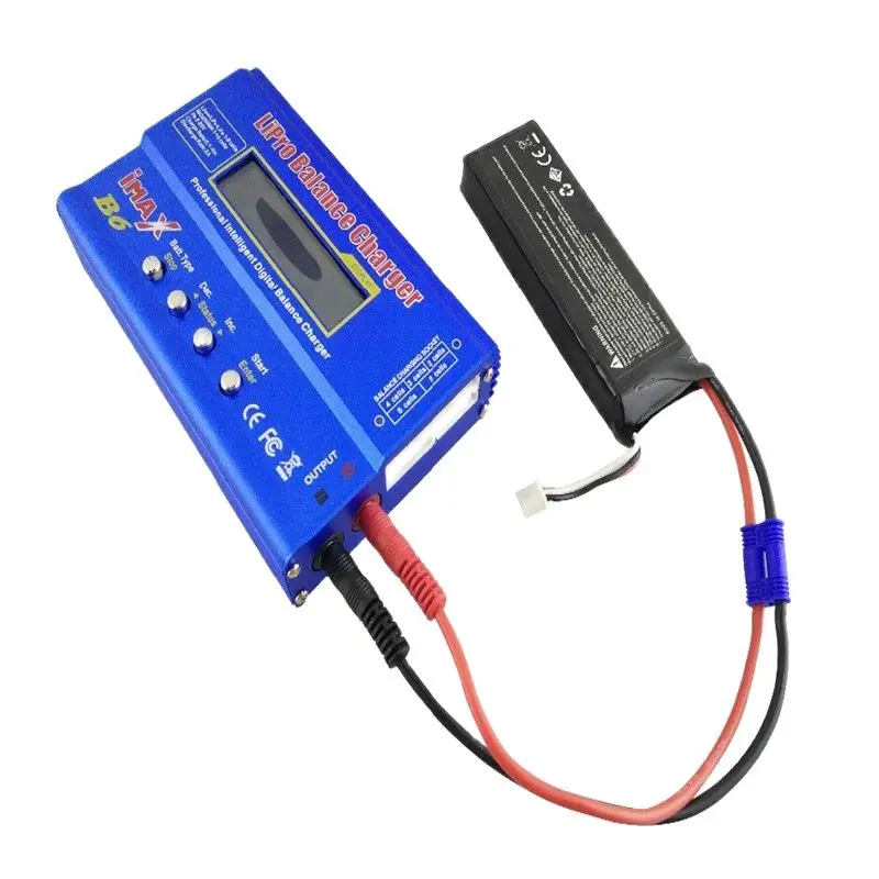 Vue d'ensemble du câble de charge EC2 vers banane 4mm pour batterie drone Hubsan H501S, avec connecteurs banane et EC2, pour chargeur iMAX B6.
