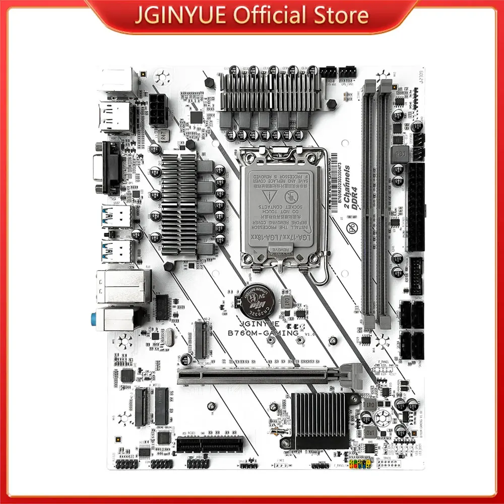 JGINYUE B760M Carte Mère LGA 1700 Soutien Intel Core i3/i5/i7/i9