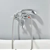 Bathtub Shower Faucet Swivel Tub Spout Wall Mounted Bath Mixer Waterfall Bathtub Tapwith Handheld Shower Head Crane long nozzle 4