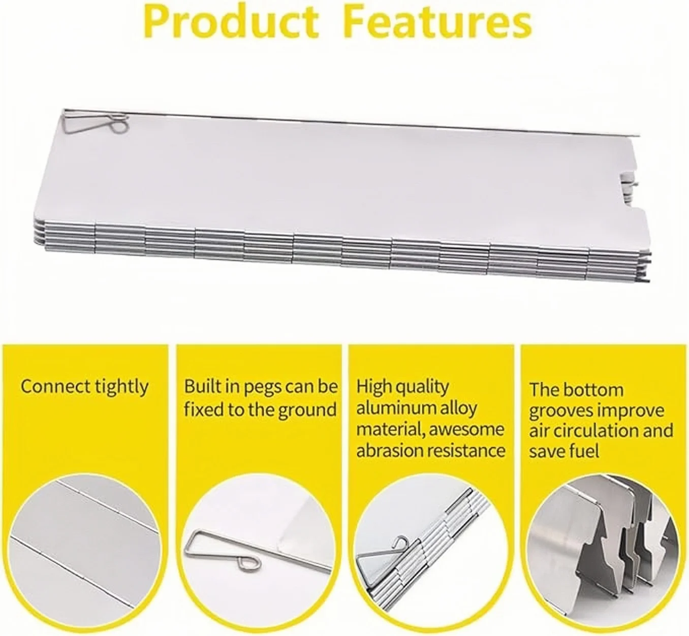 Aluminum Alloy Folding Stove Windscreen 3