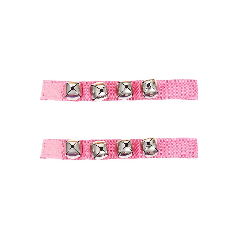 2 Pcs Orff Kids Handbells Jingle Wristband The Toys for Polyester Child