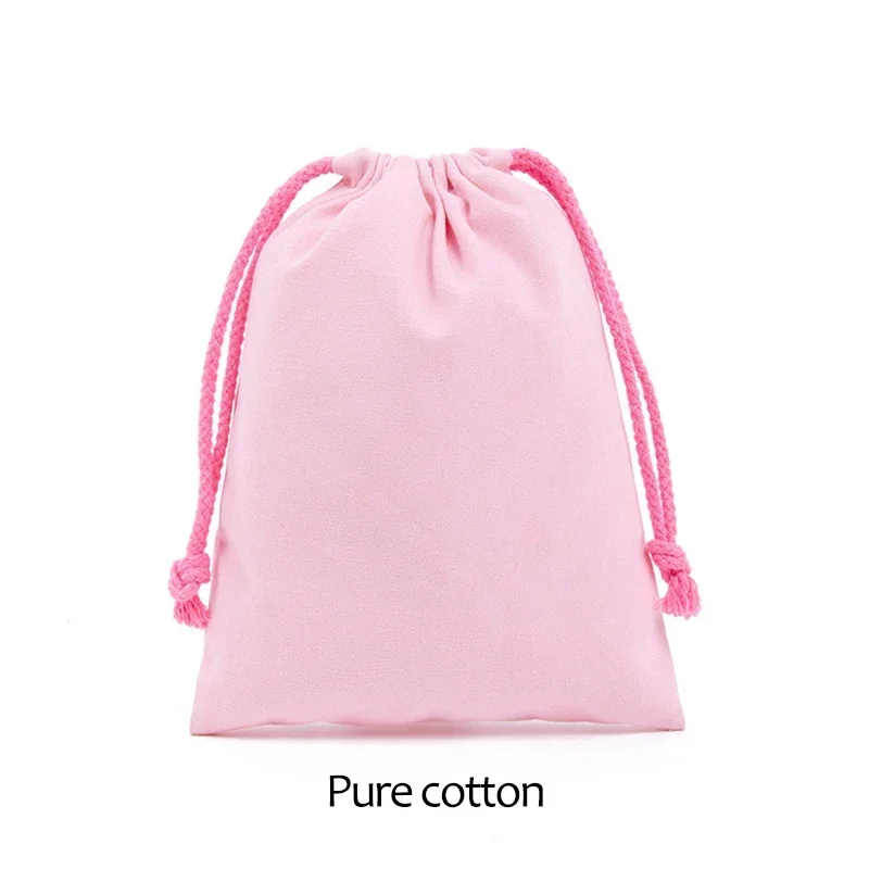 Eco-Friendly Cotton Blend Drawstring Gift Bags for Candy Storage and Home Organization