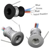 1W Mini Spotlight RGB IP65 KTV Spot Leds Lights 12V Ceiling Focos Downlight Stair Cabinet Spots Lamp with Transformer 220V~265V 4