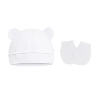 Baby Girl Hat Gloves Set Cotton Newborn Beanie for Girls Accessories Baby Cap Toddler Infant Bonnet Hats New Born Gift 6