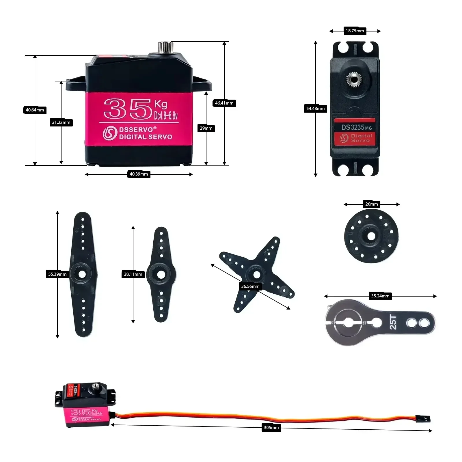 Capteur de stationnement RC 180°/270° 1x/2x/4x - Pièce électronique