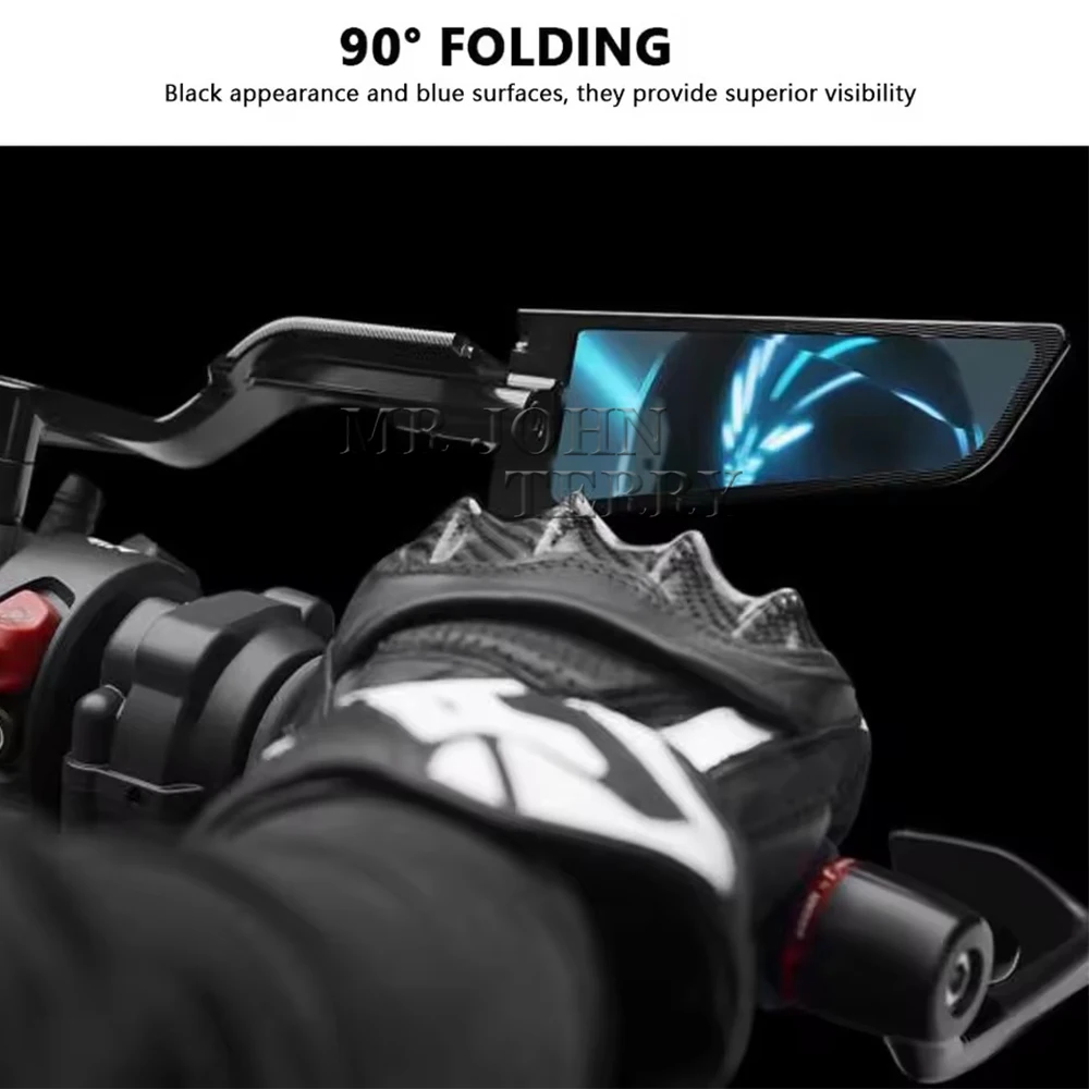 새로운 MT-09 MT 09 SP 미러 오토바이 액세서리 360 ° 야마하 MT-03 MT-07 MT10 MT-10 SP용 회전식 사이드 리어뷰 미러