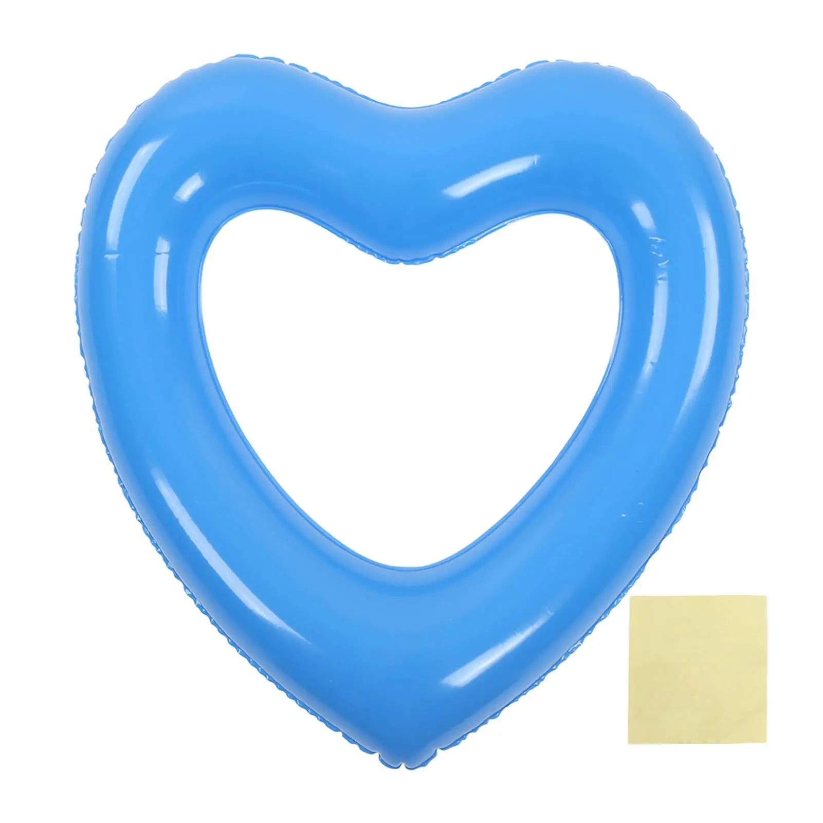 

Heart Shaped Swimming Circle 45cm Thick Tear Resistant PVC Inflatable Pool Float Ring for Pool and Beach