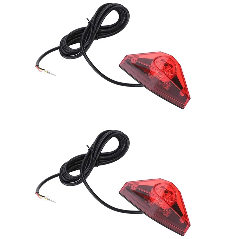 

2X Ebike Brake Rear Light Electric Bicycle Tail Light DC6V 12V 24V 36V 48V 60V LED Ebike Light Electric Bicycle Lamp