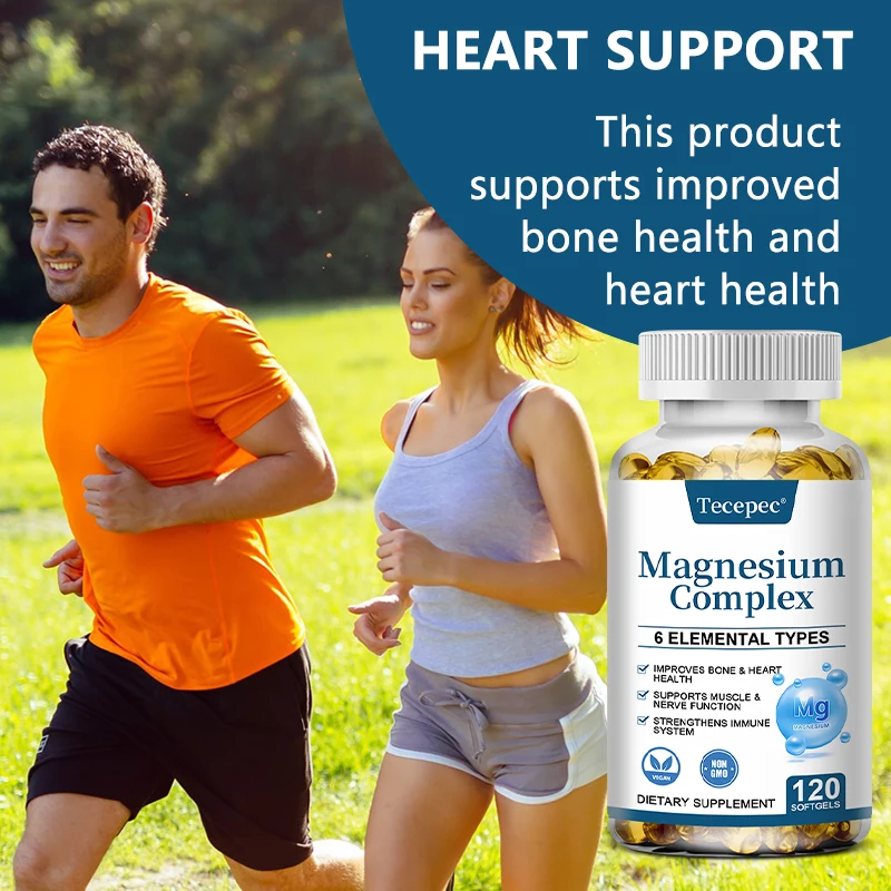 Magnesium Complex Capsules with Zinc & Vitamin D3/B6 - Sleep & Stress Relief, Support Bone Muscle Heart Health & Anxiety Relief Se32022f27eed46dd8453252bef773c69t