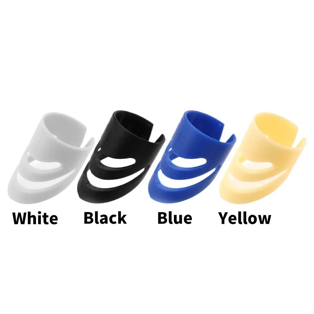 Guitar Ukulele Plastic Thumb Finger Nail Fingertip Picks Protectors ALaska Pik Finger Pick for Acoustic Electric Guitar 4 PCs guitar finger guards guitar picks