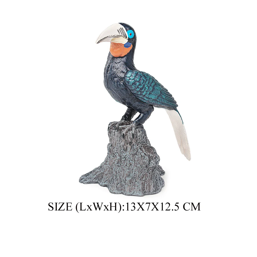 Simulation Vogel Tier Tukan Türkei Flamingo MandarinDuck Kiwi Woodpeckers Modell Figur Garten Dekoration Miniatur Spielzeug – Detail 35