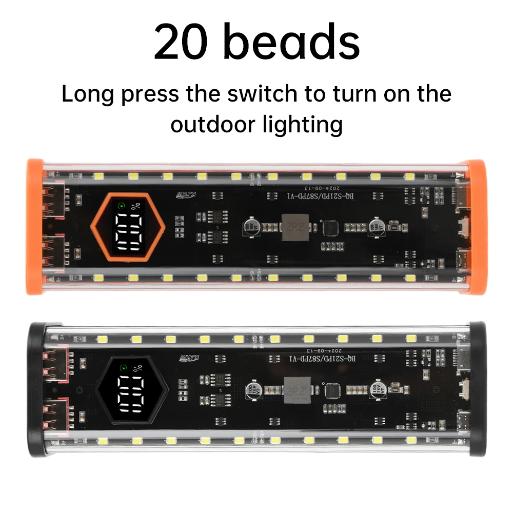 Scatola di immagazzinaggio batteria 8 x 21700 Custodia per banca di potere fai-da-te Display digitale Caricatore rapido doppio USB Custodia per batteria con interfaccia di tipo C - immagine 2