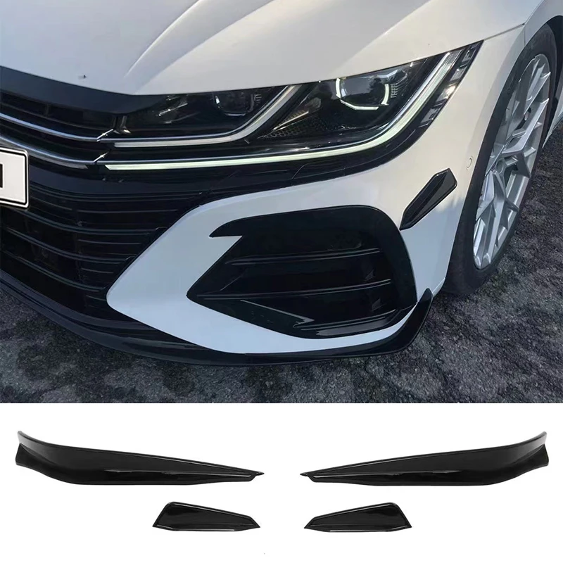フロントバンパー,車の装飾,Vw arteon r 2020 2021 2022 2023用キット