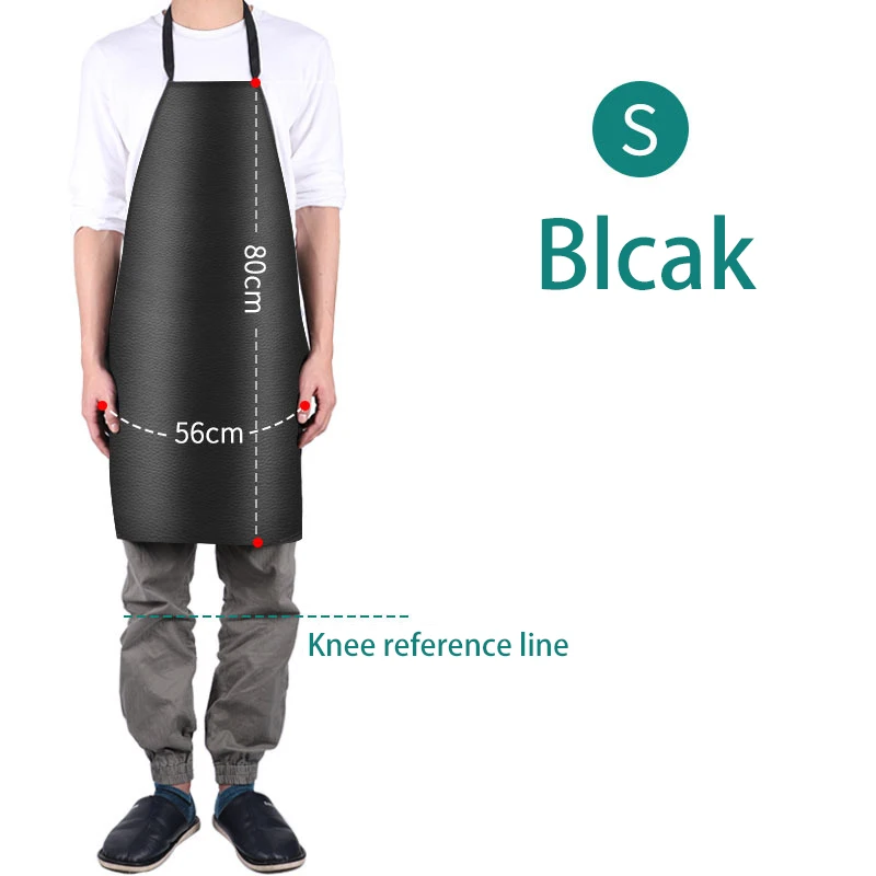 Waterproof Oil-Proof Leather Kitchen & Restaurant Apron