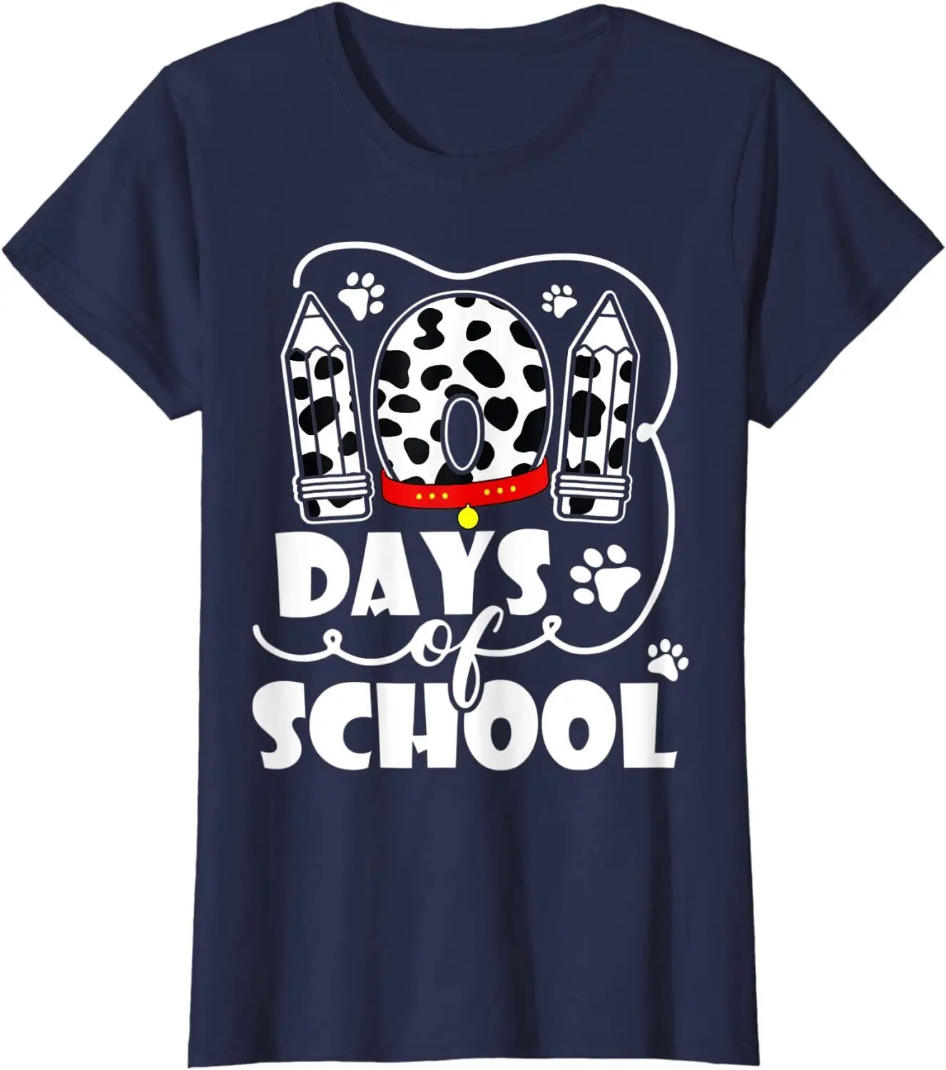 101 Days of School Dalmatian Logo Kids T-Shirt