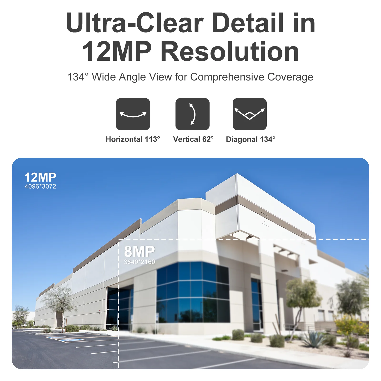 Anpviz 8채널 12MP PoE 보안 카메라 시스템 6개 H.265+ 유선 12MP IP 카메라 컬러 야간 투시 12MP PoE NVR 24시간 녹화용