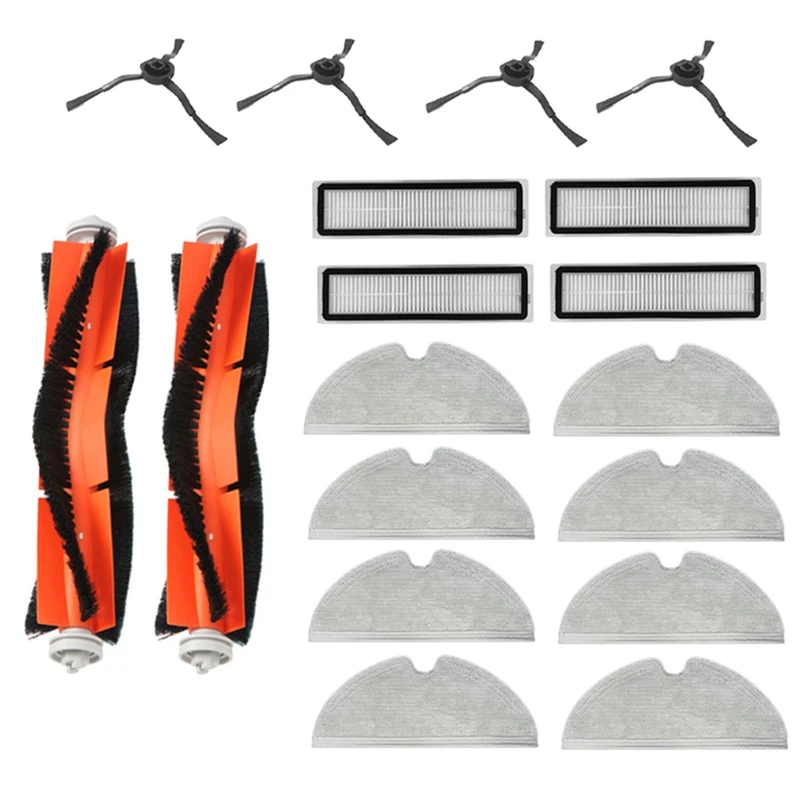 

Запчасти для пылесоса Xiaomi Dream D9 / Bot L10 Pro L10, боковая щетка, фильтр, основная щетка для швабры, 18 шт.