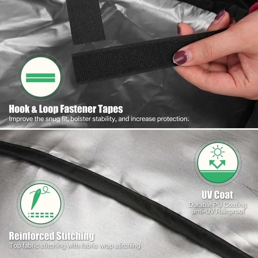 BBQ Cover Barbecue Cover with Cleaning Brush & Barbecue Gloves Waterproof 210D Heavy Duty Oxford Fabric BBQ Outdoor Grill Covers