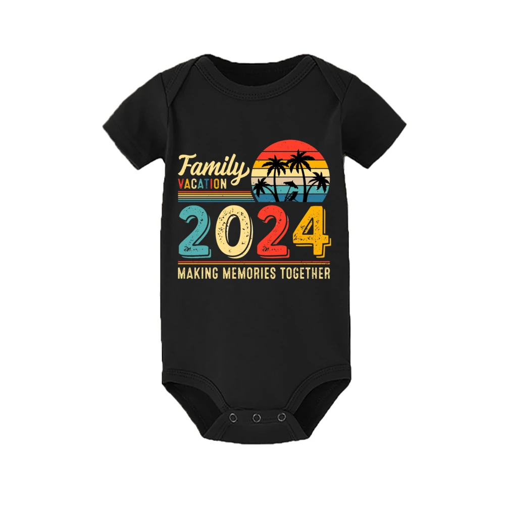 Family Vacation 2024 making memories together Matching shirt Adult Kids T-shirt Tops Baby Romper Travel Faimily Look outfit tees 6