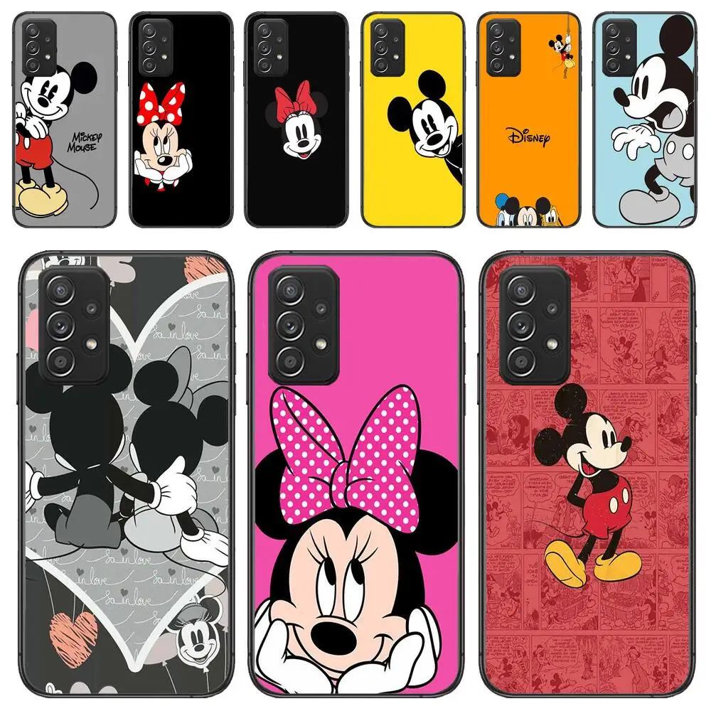 

Mickey and Minnie Phone Case For Samsung Galaxy A13 A52 A53 A73 A32 A51 A22 A12 A20e A50 A21 A72 A70 S 4G 5G Fashion Cover