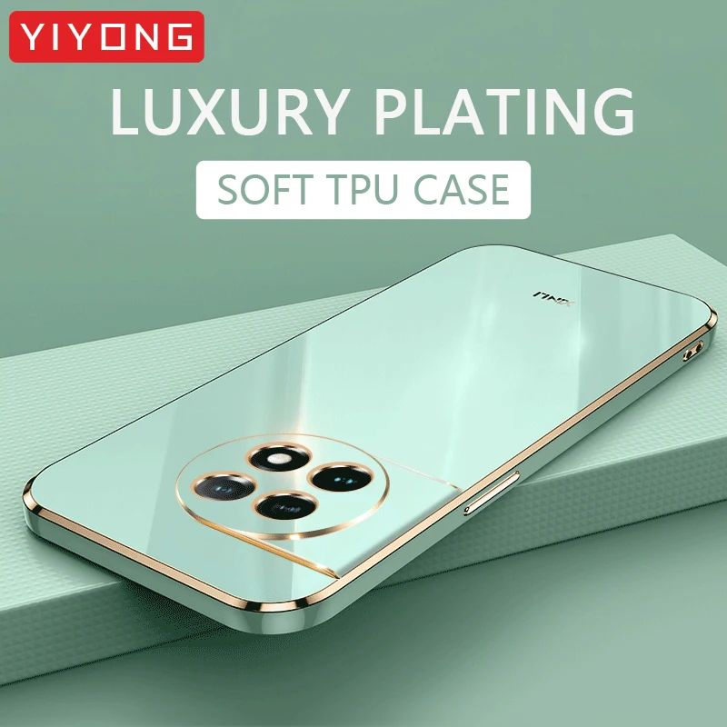 Per Oneplus Ace2 Custodia Yiyong Placcatura Anello In Silicone Cover One Plus Ace 2 V 2 V Ace2V Oneplusace Pro Oneplusace2 Custodie Per Telefoni