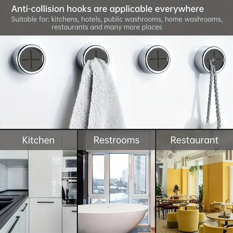 Self Adhesive Hooks Wall Mounted Plug Holder Bathroom Towel Storage Sucker Racks Kitchen Dishcloth Hanger Clip Organizer