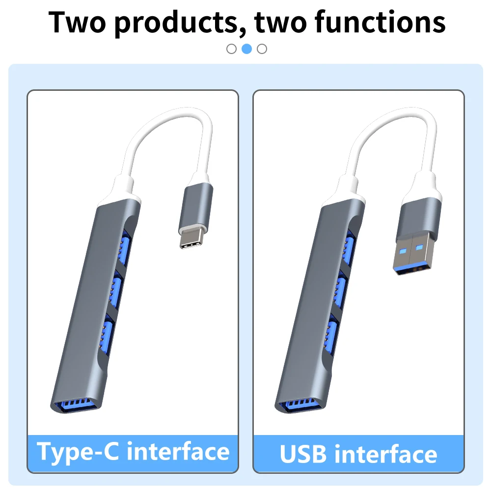 USB C HUB 3.0 Type C 3.1 3/4 Port Multi Splitter Adapter OTG USB Macbook Pro 13 15 Air M1 Pro HUAWEI nintendo PC Accessories