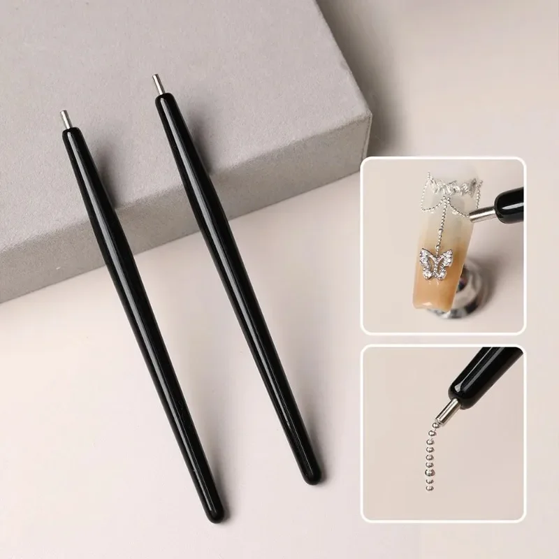 Tiny Iron Beads Magnet Pen Neo Taking Steel Ball Tool Style Cat's eye Gel Polish Magnetic Manicure Toolpen 404Nails nail art pen nail art picking tools nail art tools rhinestone picker pen