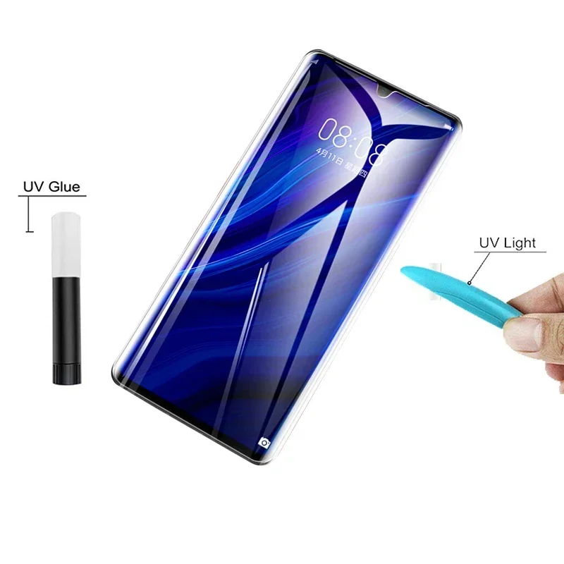 Curved Screen Phone Protector UV Adhesive with Curing Light