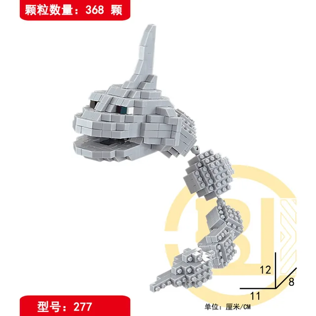 DIY Pokemon Blocks Small Cartoon Mini Building Block Pikachu Charizard Eevee Mewtwo Anime Assemble Action Model Dolls Toys 3