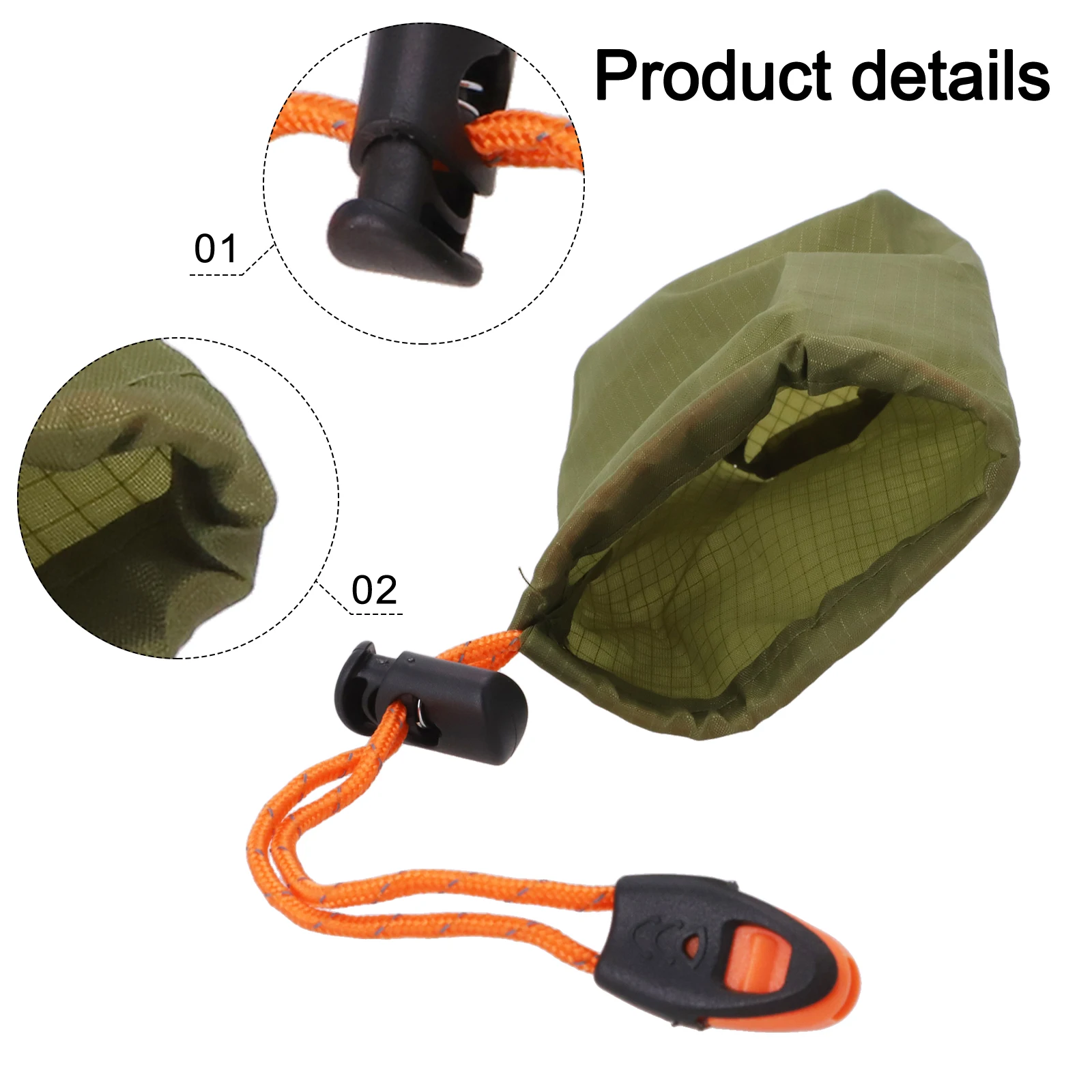 Compression Sleeping Bag Storage Bag Tent Storage Pouch Portable Green Package With Drawstring For Outdoor Camping Hiking