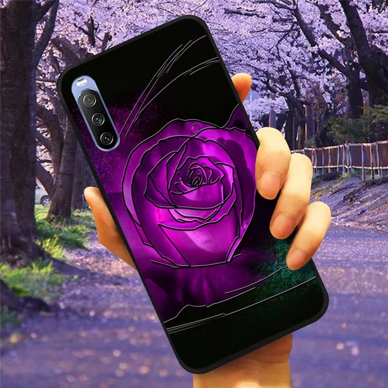3D Flower Relief Soft Silicone Emboss Phone Case Cover