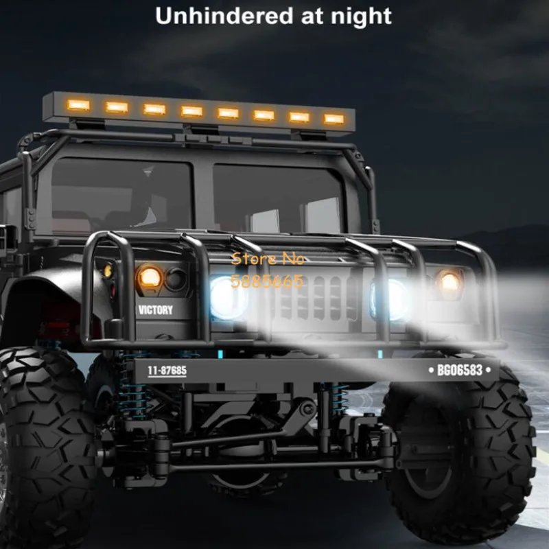 High Speed 4WD Crawler SUV Alloy Metal RC Truck 1:12 LED Lighting Waterproof Climbing Off Road Radio Remote Control Car Truck 3