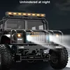 High Speed 4WD Crawler SUV Alloy Metal RC Truck 1:12 LED Lighting Waterproof Climbing Off Road Radio Remote Control Car Truck 3
