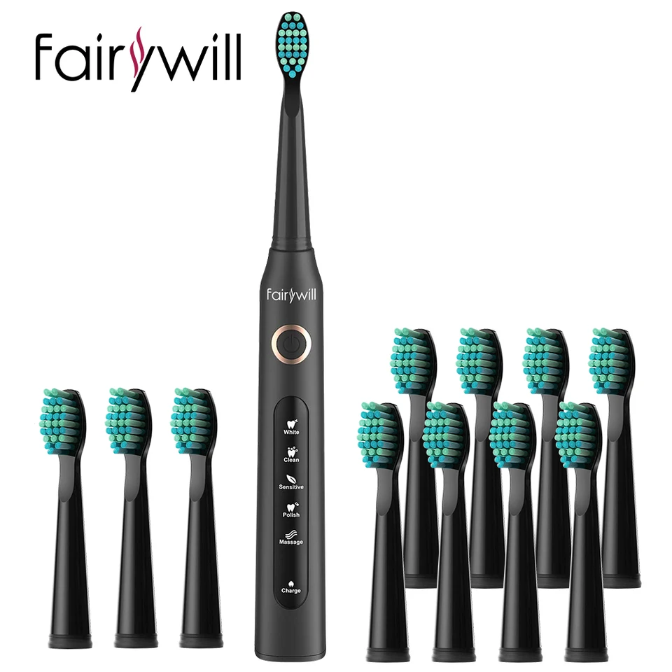 電動歯ブラシ Fairywill Sonic Electric Toothbrush 507 507 Sonic Electric Toothbrush&Water Flosser 5020E – Fairywill