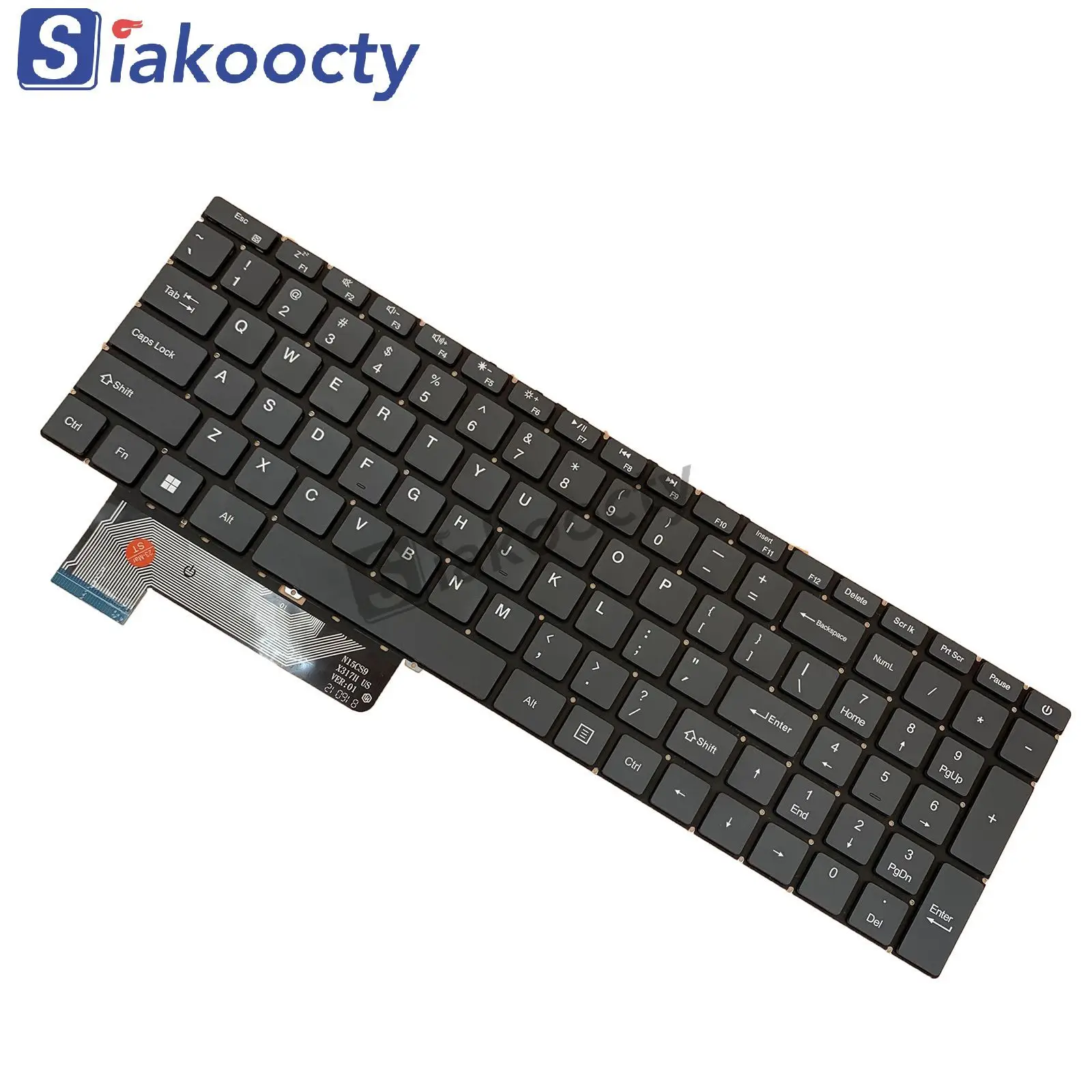 US English Grey Laptop Keyboard for Gateway 15 GWTN156-1BK GWTN156 15.6" GWTN156-4 GWTN156-5BL GWTN156-7BL 7BK 9BK 12GR N15CS9