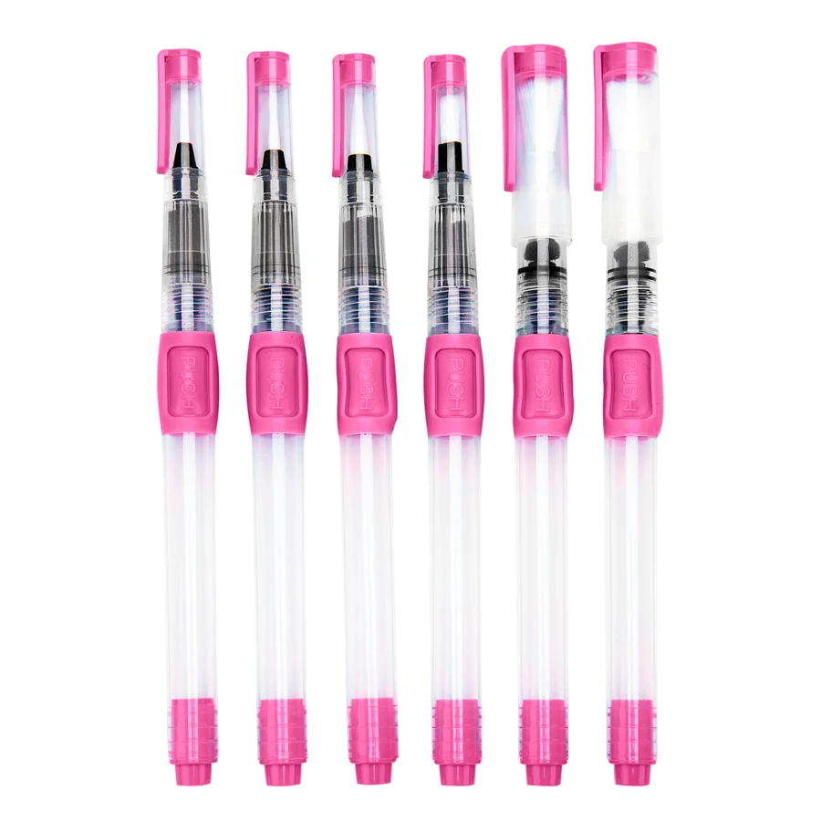 1/3/6Peices Refillable Paint Brush Water Color Brush Soft Watercolor Brush Ink Pen for Painting Calligraph Drawing Art Supplies - Image 4
