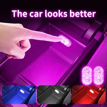 Luce tattile a LED per auto multicolore Luce interna per auto USB Lampada da soffitto per tetto USB Decorazioni per auto Luce di lettura Accessori per interni auto