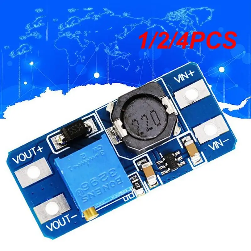 

1/2/4PCS DC-DC Adjustable Boost Module 2A Boost Plate Step Up Module with MICRO USB 2V-24V to 5V 9V 12V 28V