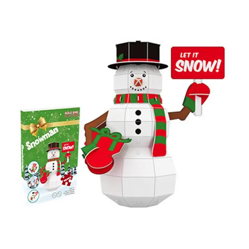 

Рождественские строительные игрушки Санта-Клаус Олень снеговик украшения Рождественский олень строительный комплект для девочек и мальчиков 6 лет