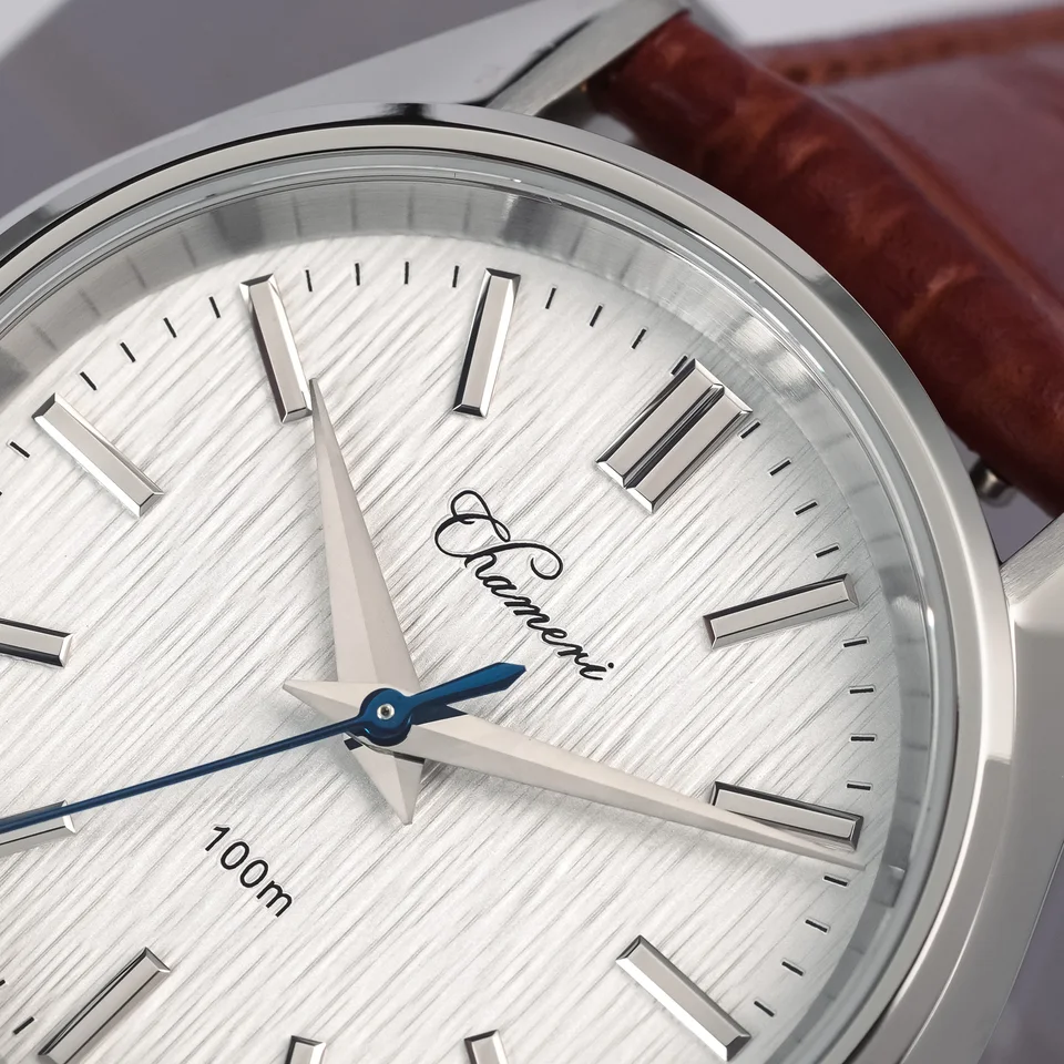 Chameri GS04 Quartz Watch VH31 Sweep Second Movement 37mm Business