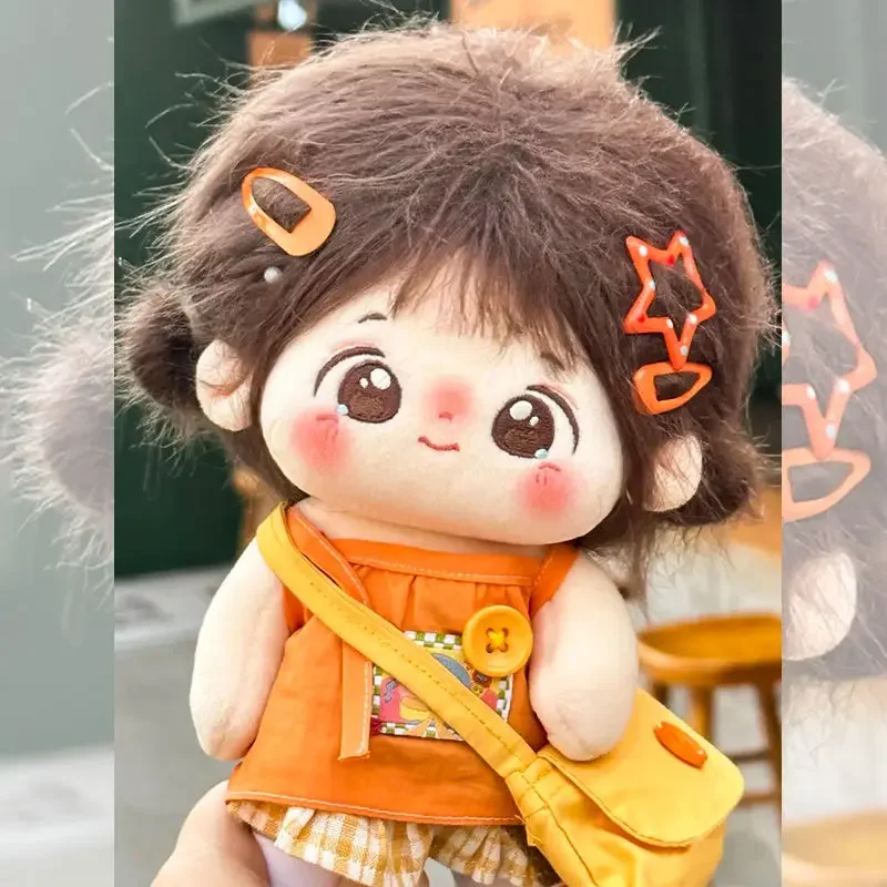 

Cotton Doll Girl 20cm Cotton Doll Clothes with Skeleton Plush Doll Doll in Stock