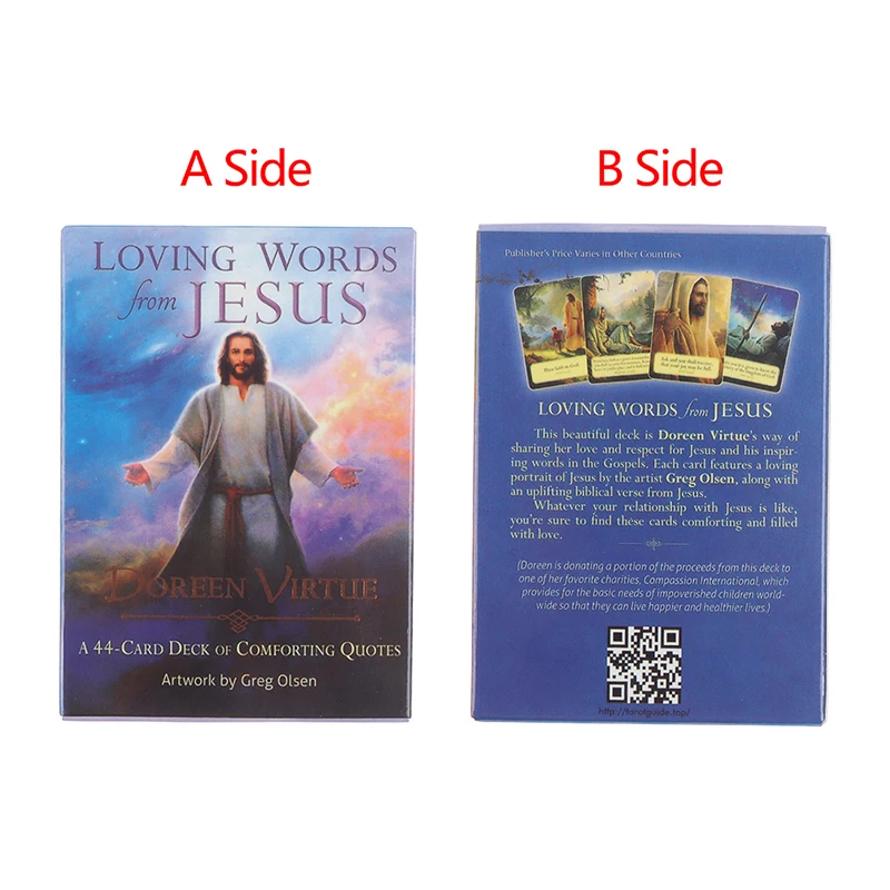 1Box Loving Words from Jesus Oracle Cards Tarot Prophecy Divination Party Board Game