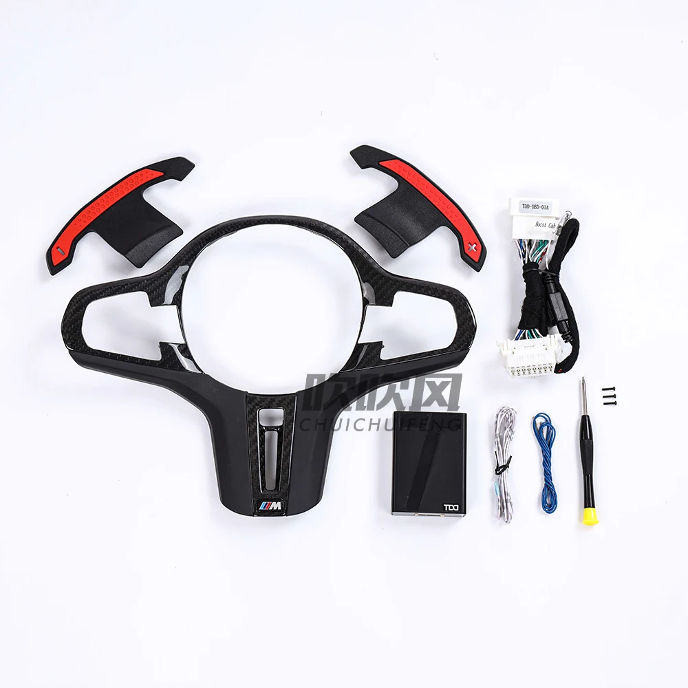 탄소 섬유 스티어링 휠 LED 모듈 트랙 스티어링 휠, BMW M2 M3 M4 벤츠 컨택트 미 모델, 다양한 모델 맞춤형