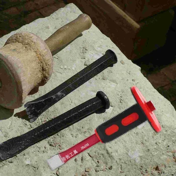 Heavy Duty Flat Chisel with Hand Guard Air Carving Tools Chrome Vanadium Steel 5