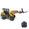 New LESU Aoue AT1050 RC Loader 1/14 Hydraulic Metal Machine Model with Telescopic Arm Fork ST8 Remote Control Car RC Toy 1