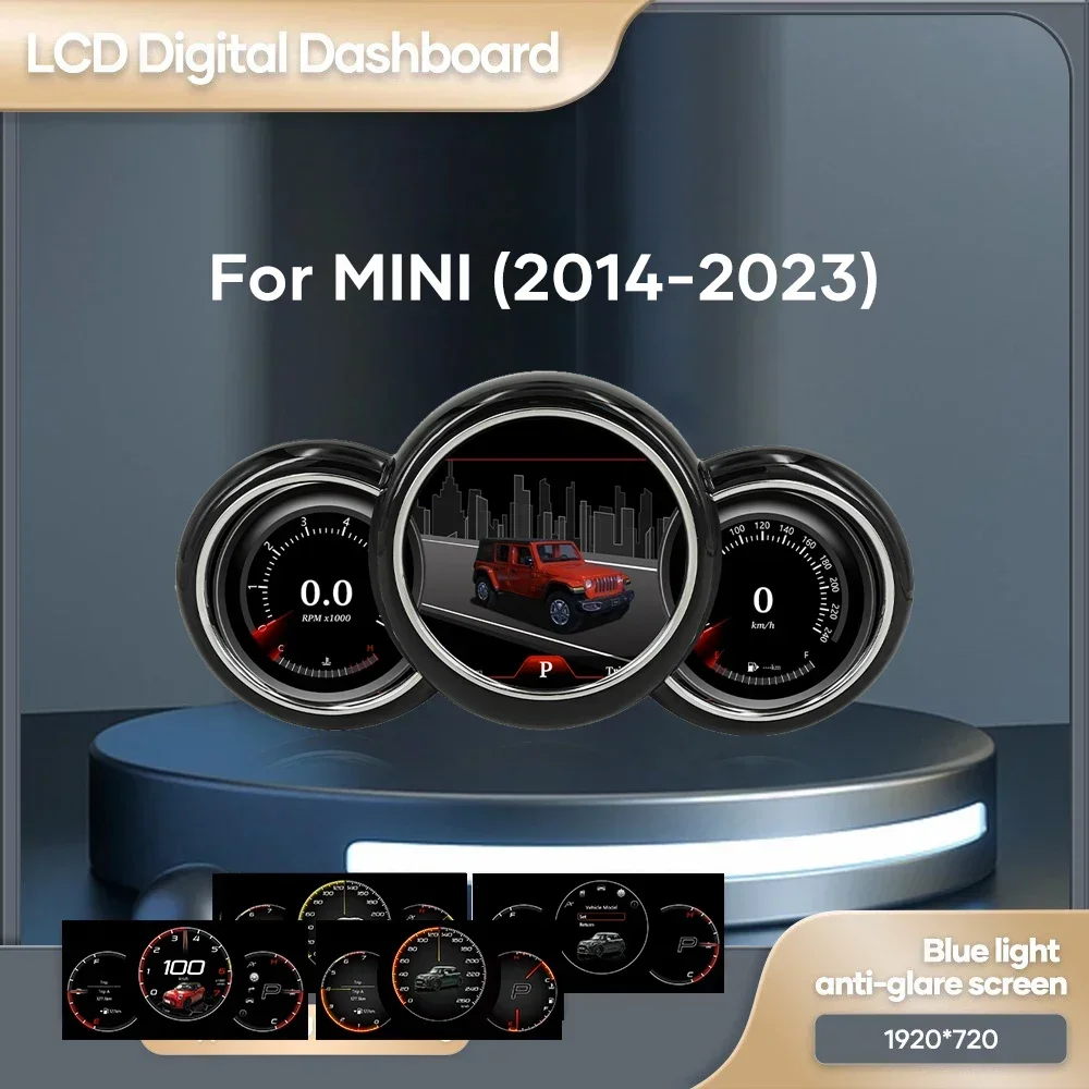 BMW 미니 2014-2023년 12.3인치 디지털 계기판 LCD 대시보드 패널 속도..