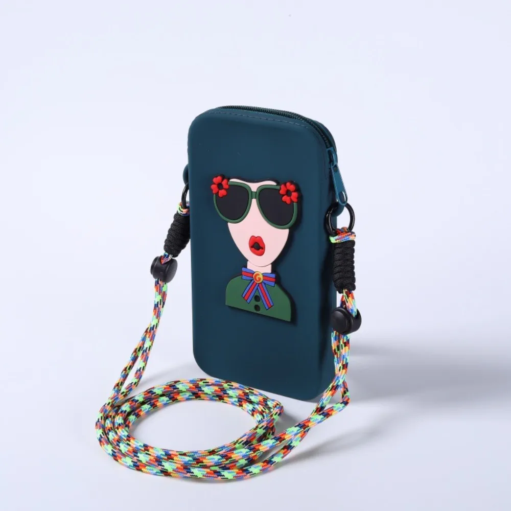 Chic Silicone Waterproof Crossbody Phone Bag with Large Capacity