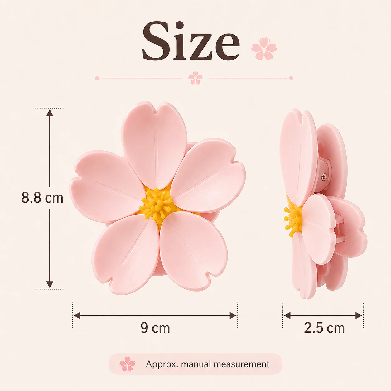 꽃잎 자석 냉장고 씰링 클립 2/4/6PCS 사쿠라 꽃 스낵 식품 봉투 씰링 클립 냉장고 보관 자석 클립 장식